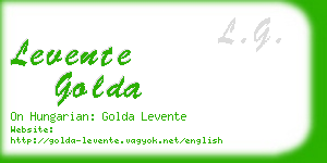 levente golda business card